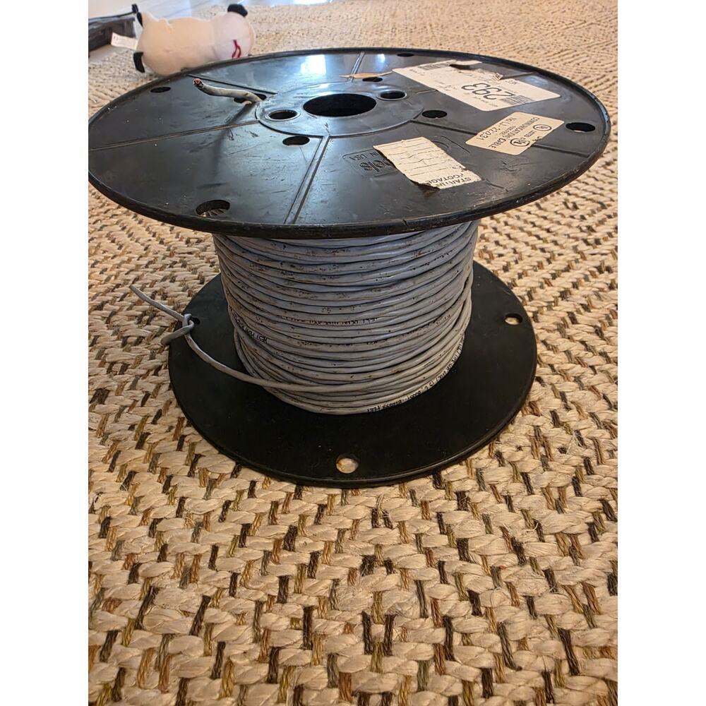 Partial 500' Roll Communication Cable West‎ Penn Wire 293 18 AWG 2-Conductor